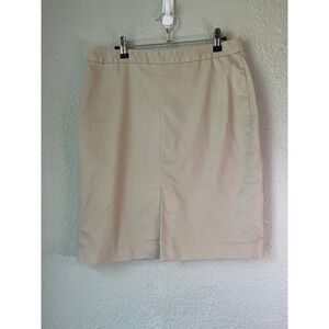 Banana Republic Beige Pencil Skirt Womens Size 12 Career Business Office